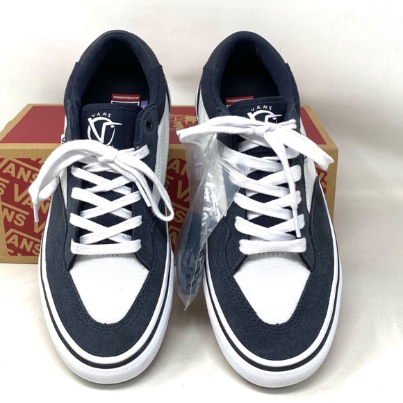 VANS Rowan Shoes Suede Canvas Skate Navy Low Top Casual Women's Size VN0A5JICCZP - Picture 4 of 11